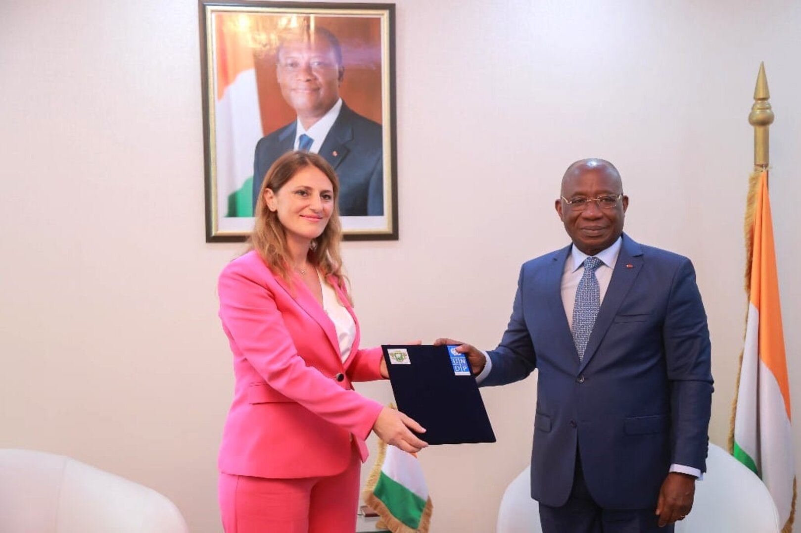 Blerta Cela Presents Credentials to Côte d'Ivoire's Foreign Affairs Minister